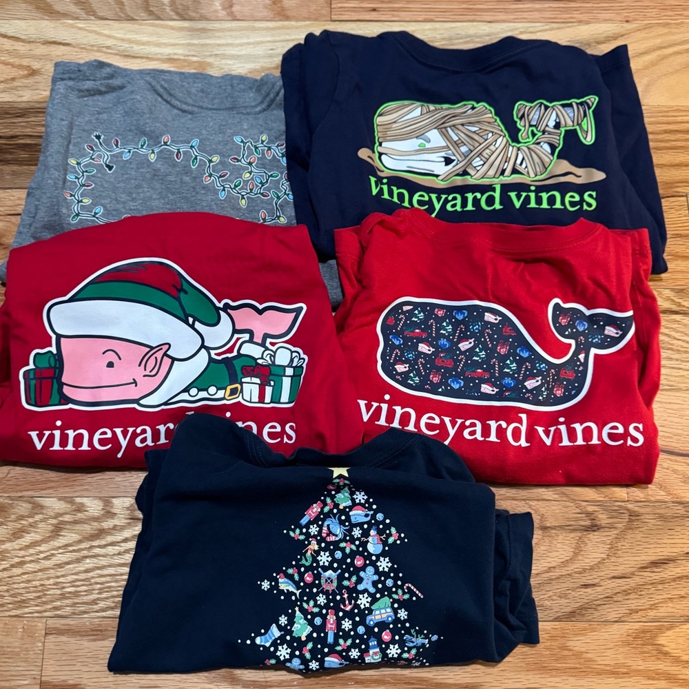 Vineyard Vines boys holiday bundle! 7 SHIRTS!!